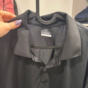 NIKE MEN DRI FIG GOLF Black Polo shirt top